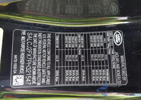 2023 Land Rover Discovery Sport S z USA, uszkodzony, nr VIN SALCJ2FX7PH321547